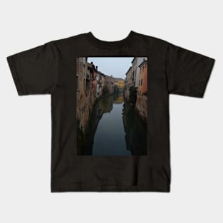 Rio Canal in Mantua, Italy Kids T-Shirt